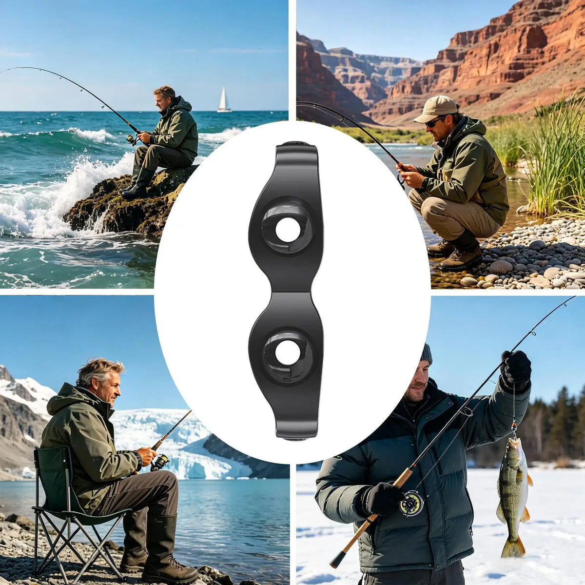 Night Vision Fishing Telescope, High Magnification for Fishing, Portable Night Vision Fishing, Double Layer Fishing Glasses