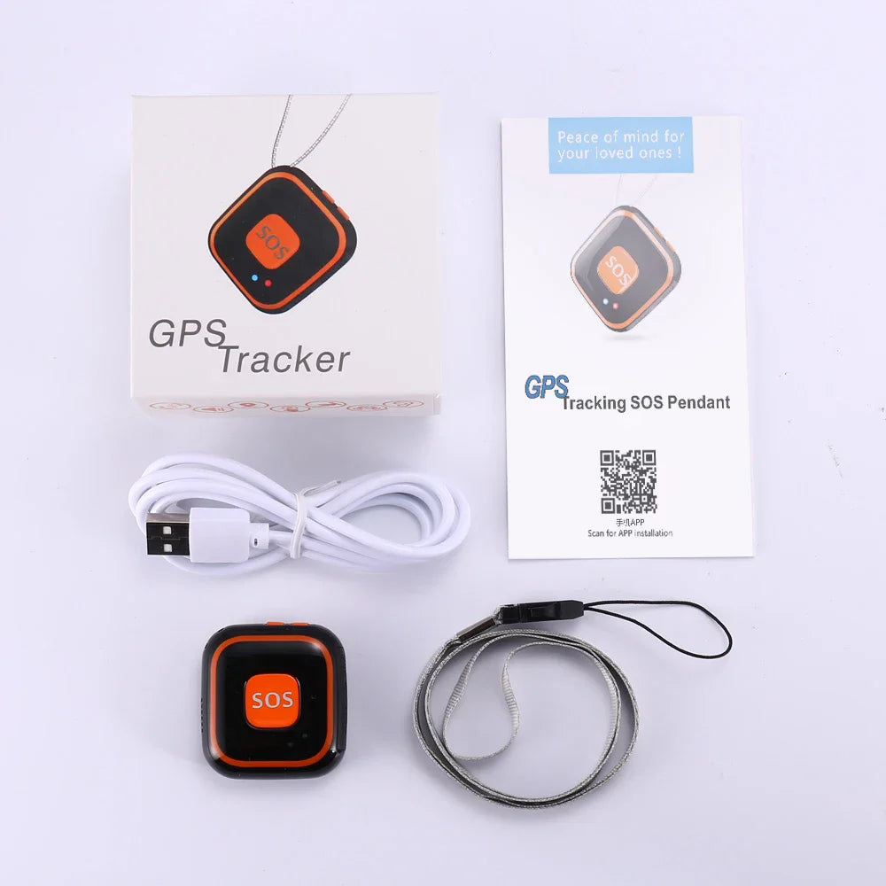 Kids Elder Car GPS Tracker Kinderen GPS V28 Locator Pendant Twee-wegs gesprekken Valalarm Gratis APP WIFI GPS LBS-tracking SOS bellen