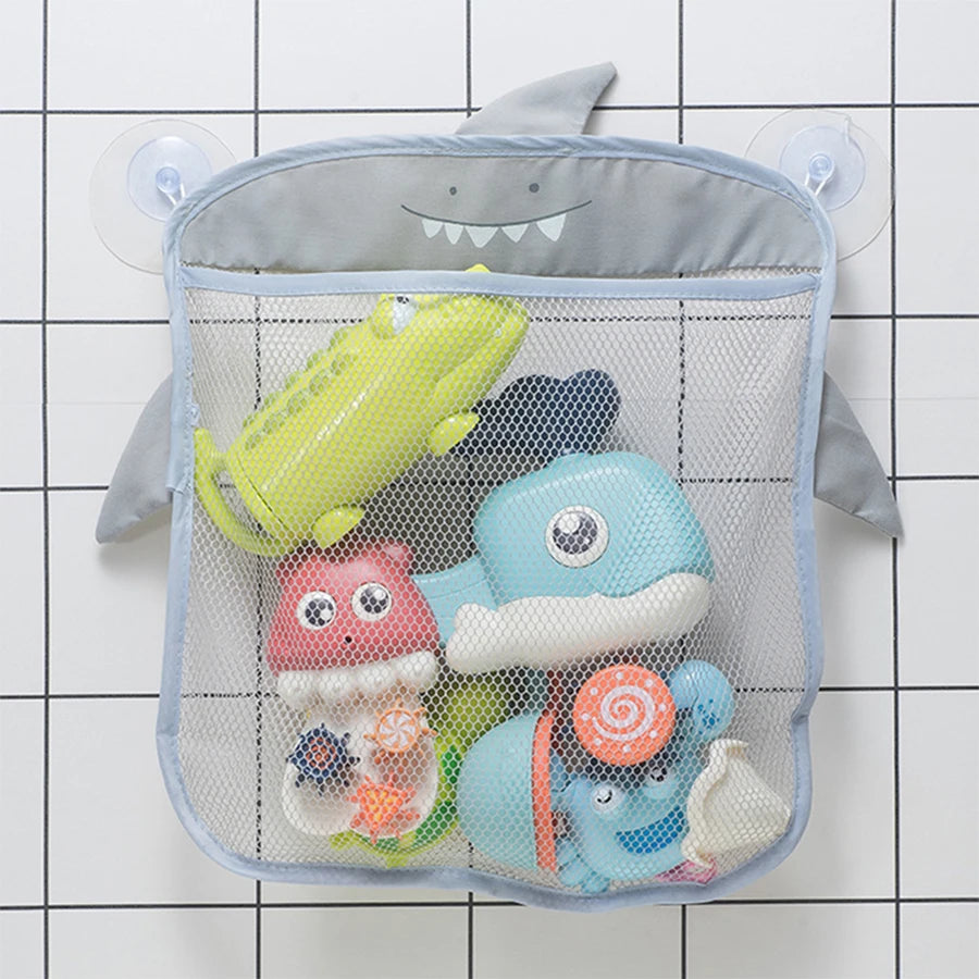Baby Bath Toy Storage Bag with Cute Bear Design