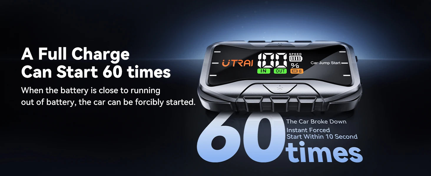 UTRAI 27000mAh Car Jump Starter Power Bank 6000A