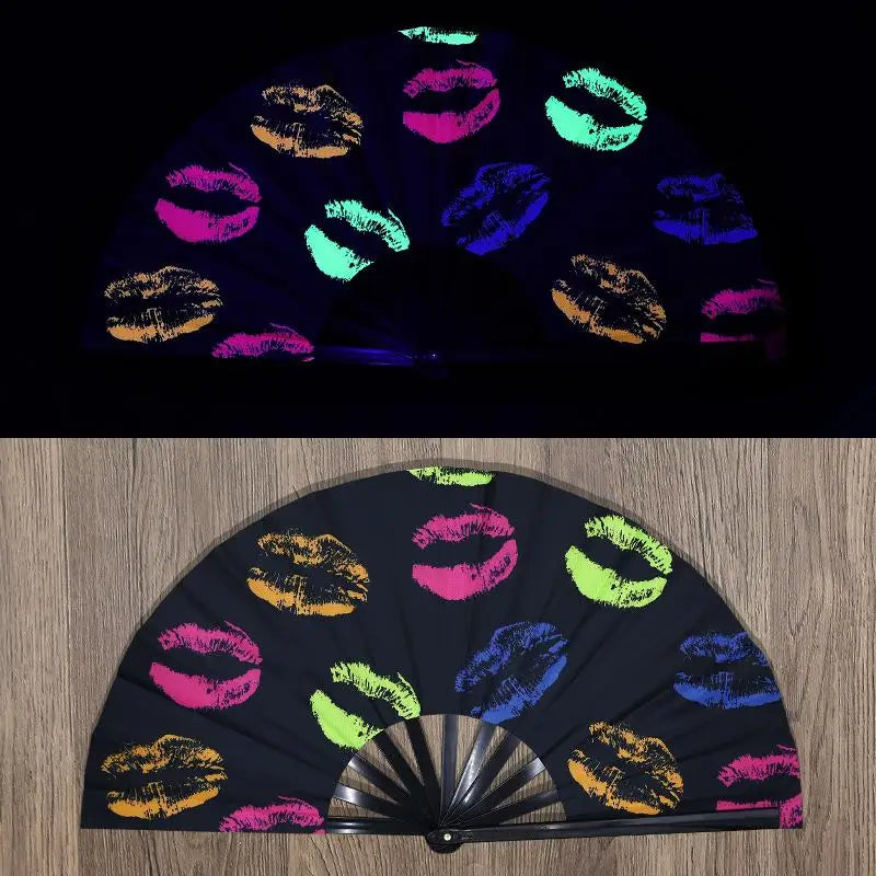 UV-Printed Bamboo Folding Performance Fan