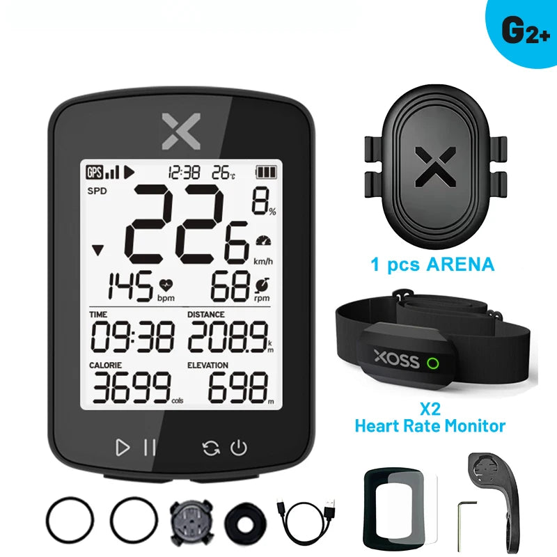XOSS New G2 GPS G2+ Cycling Computer G Plus Wireless Speedometer Bluetooth Tracker Waterproof Road Bike MTB Bicycle Odometer