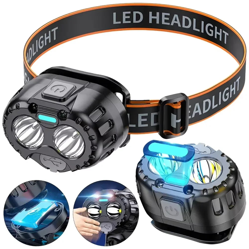DC666 Rechargeable Motion-Sensor LED Headlamp