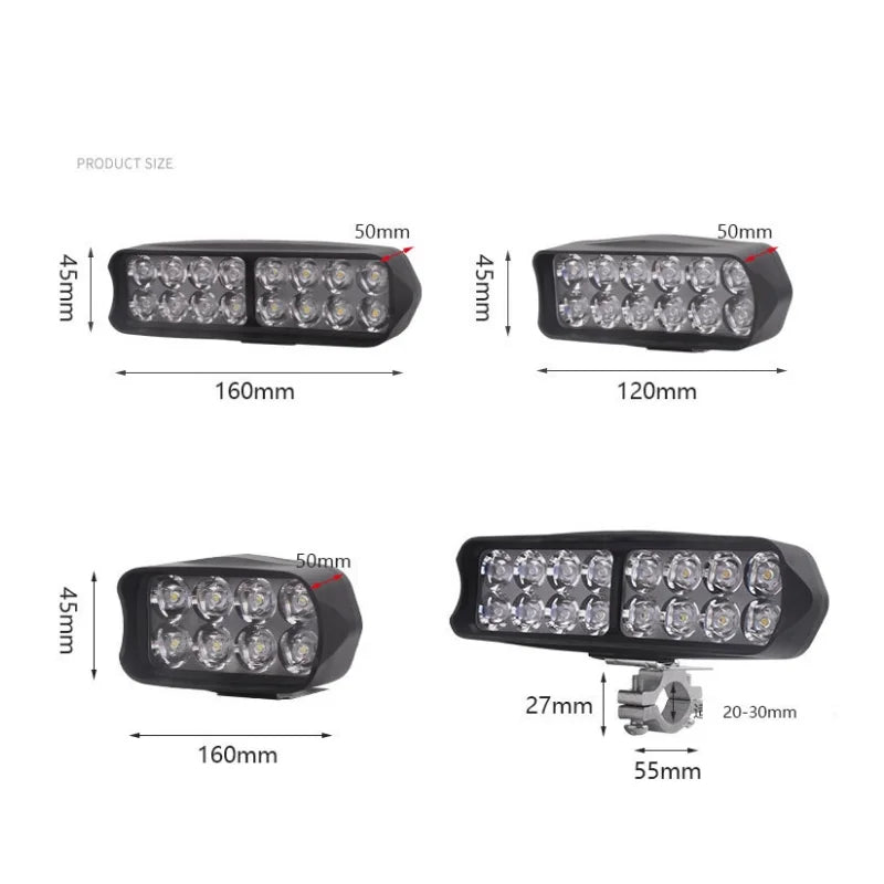 LED-hulpspot voor compatibele motorfietsen
