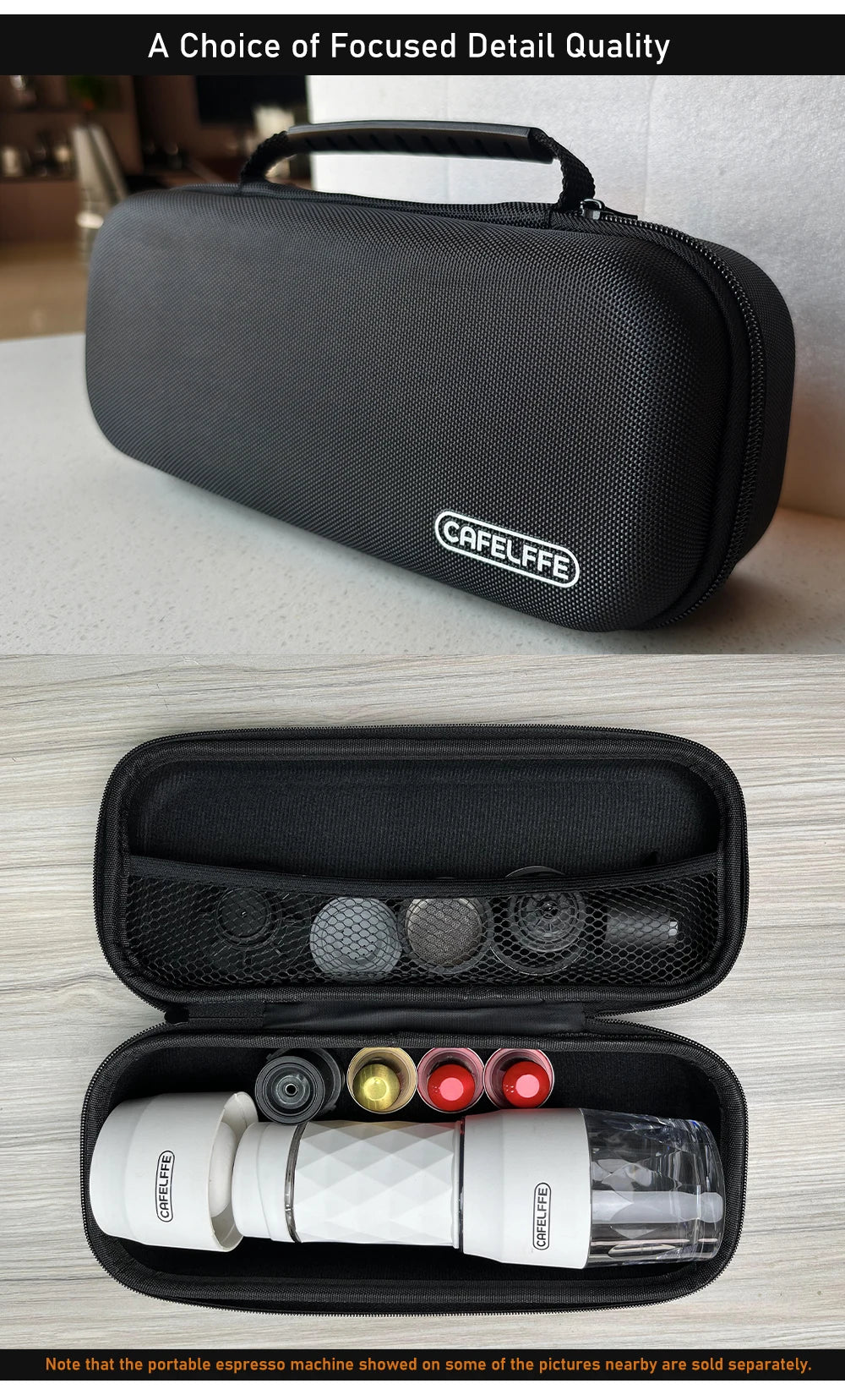 Cafelffe Przenośna torba na ekspres do kawy podróżna