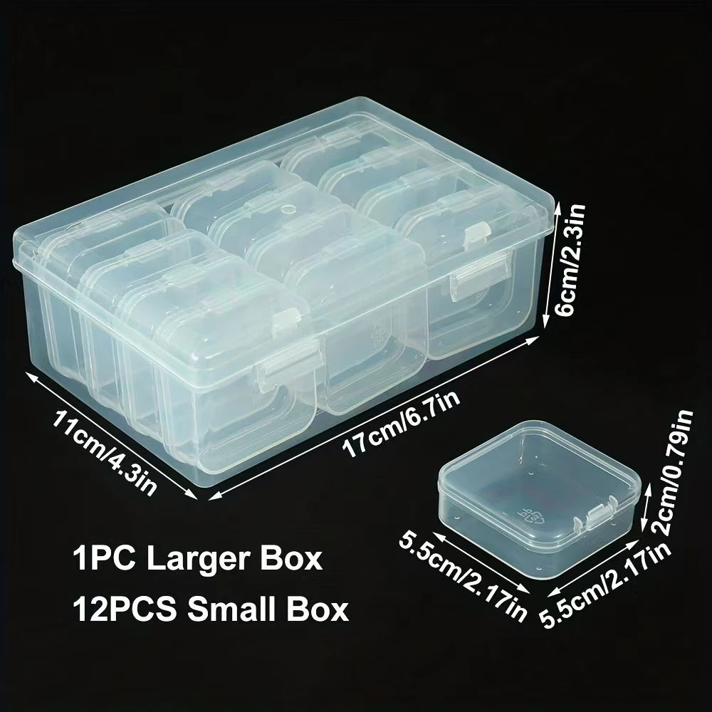 Clear Compartment Craft Storage Box