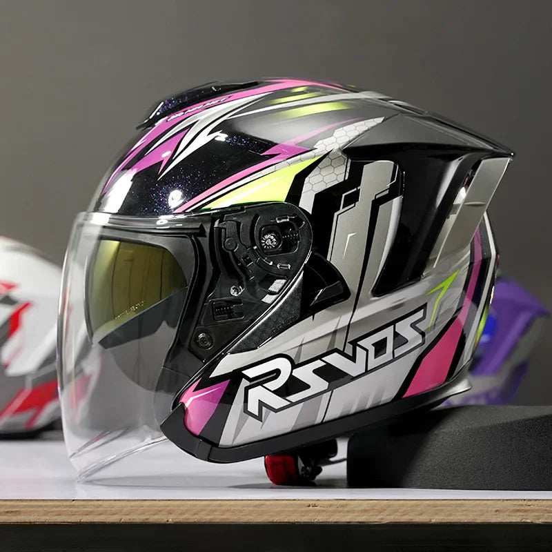 Ryzen RO-5 Unisex Half Motorcycle Helmet