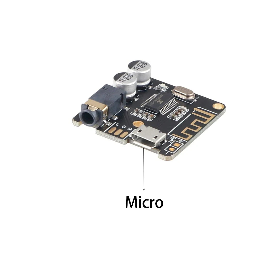 Bluetooth Audio Receiver Board Bluetooth 5.0 MP3 Lossless Decoder Board Wireless Stereo Music Module 3.7-5V XY-BT-Mini