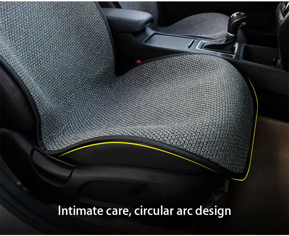 SEAMETAL Breathable Car Seat Cover Sweatproof Linen Automotive Seat Cushion Wear-Resistant Seat Protector for Suv Sedan Truck