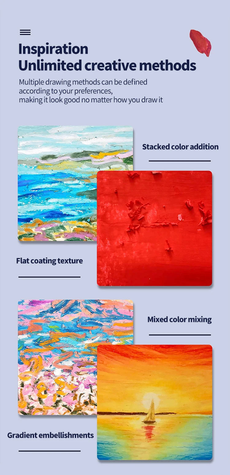 Sada mäkkých olejových pasteliek MUNGYO pre umelcov