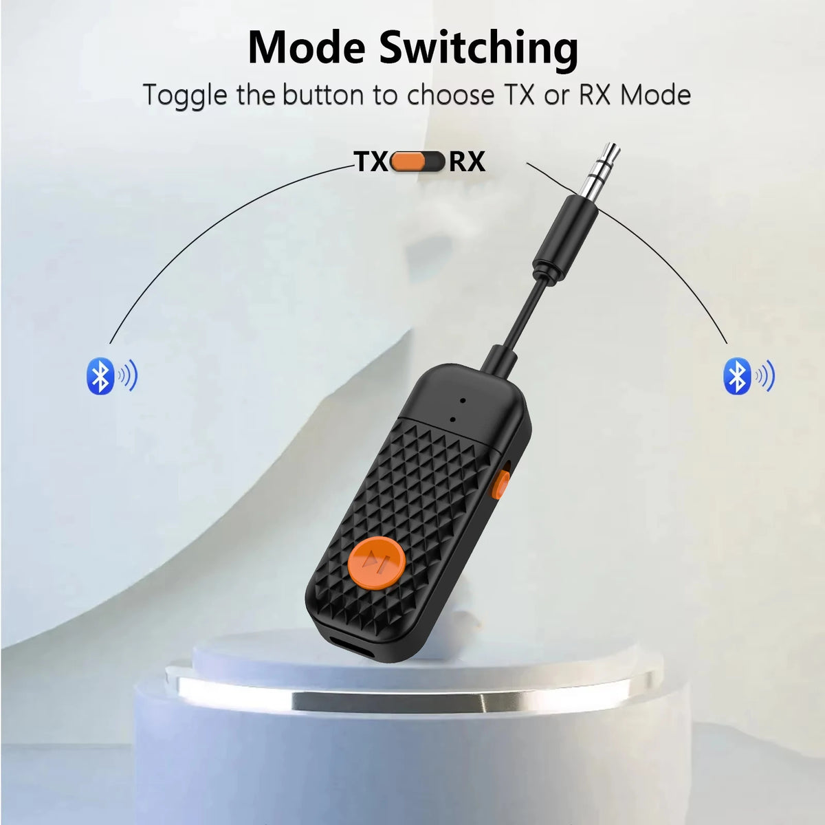 Two-Way Bluetooth Audio Adapter with 3.5 mm AUX