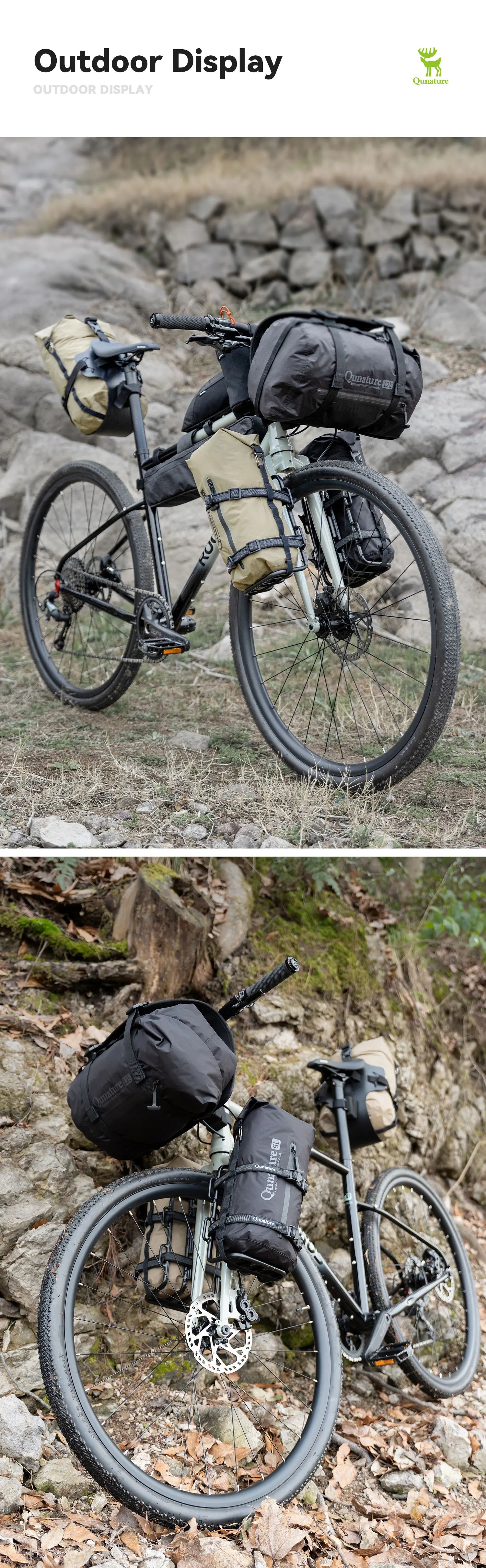 Ultraleichte Bikepacking-Gepäckträgertasche, wasserdicht, Nylon Fahrradspeicher