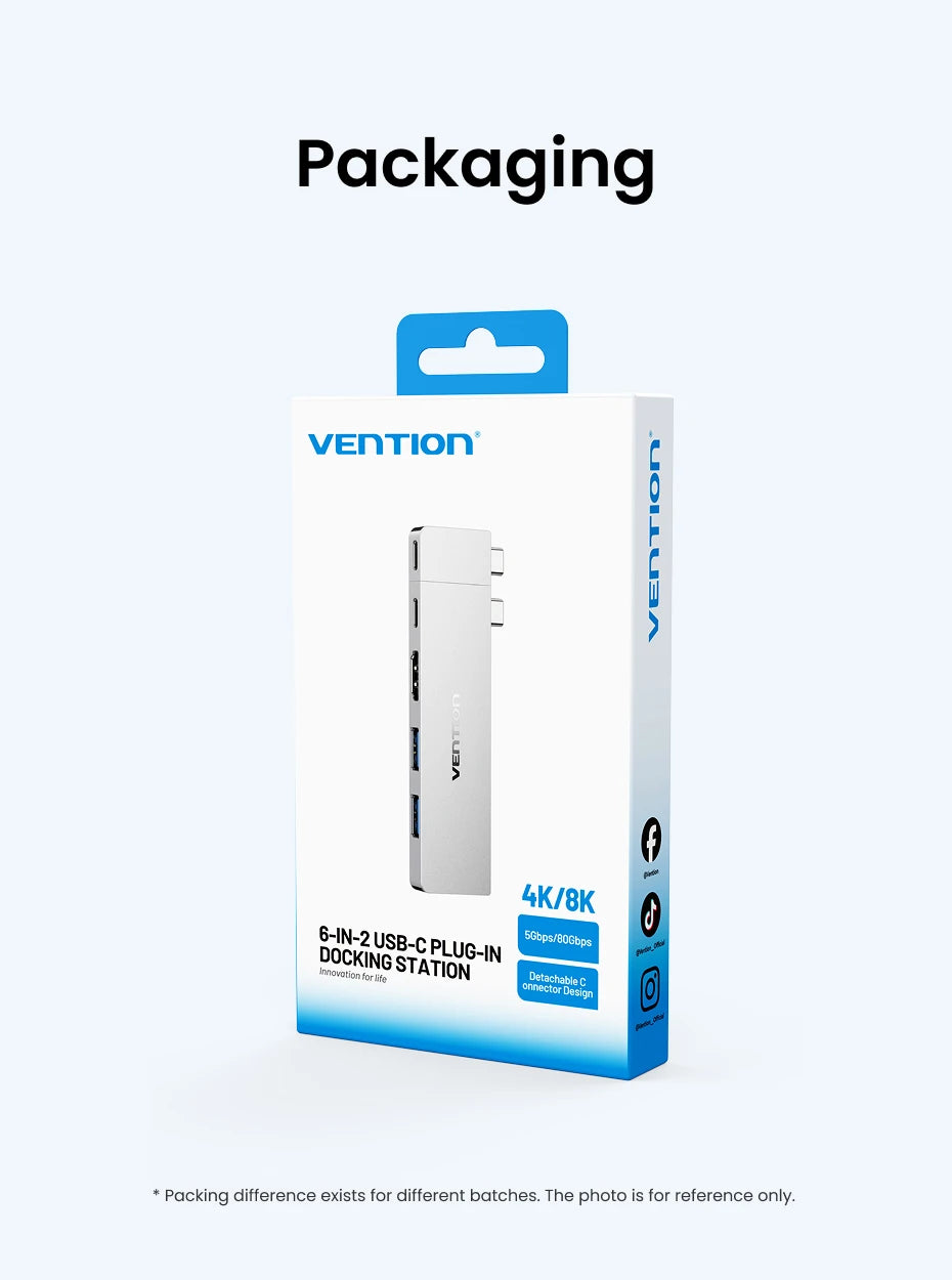 USB-C-Laptop-Hub - 6-in-2 oder 7-in-2