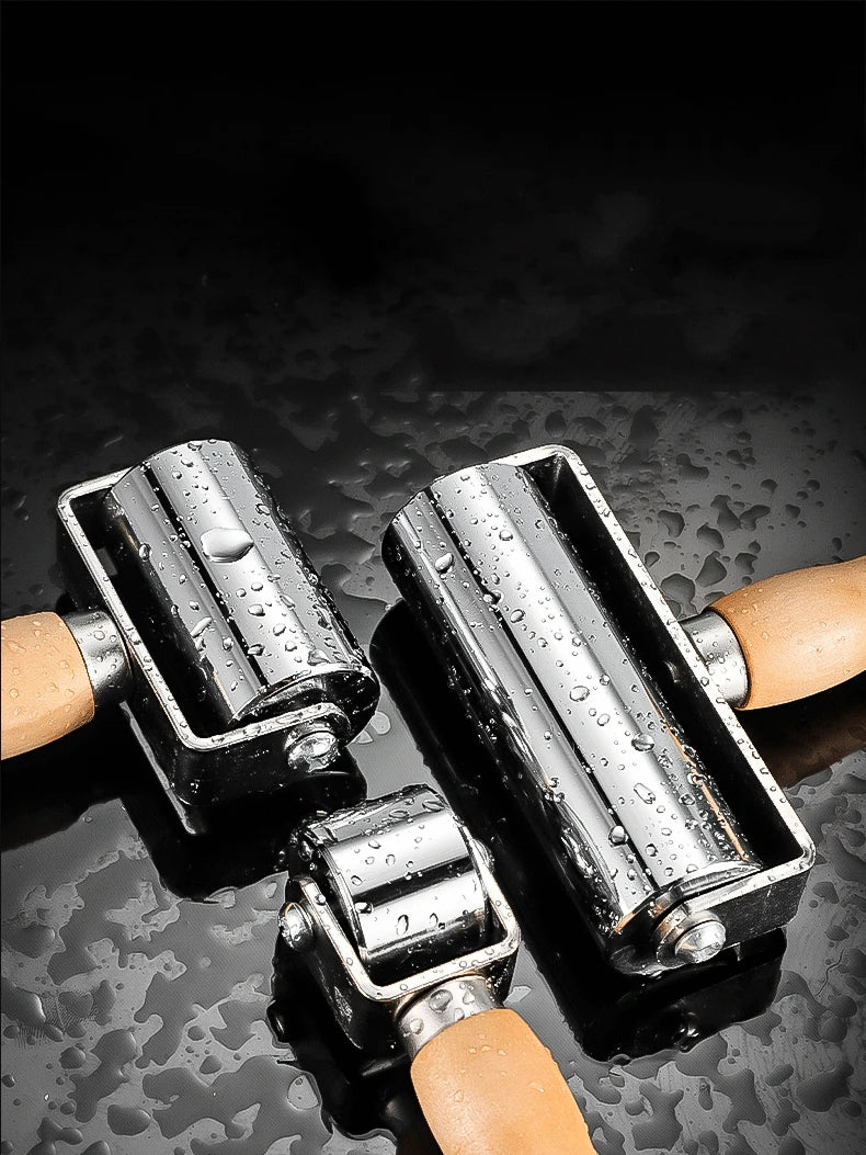 Wooden-Handle Leather Seam Roller