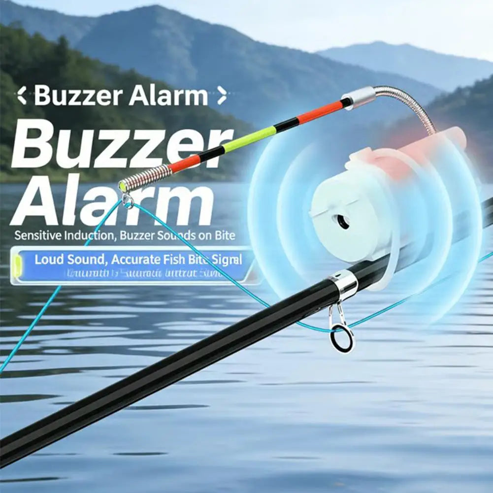 Alarme de picada de pesca com luz e besouro
