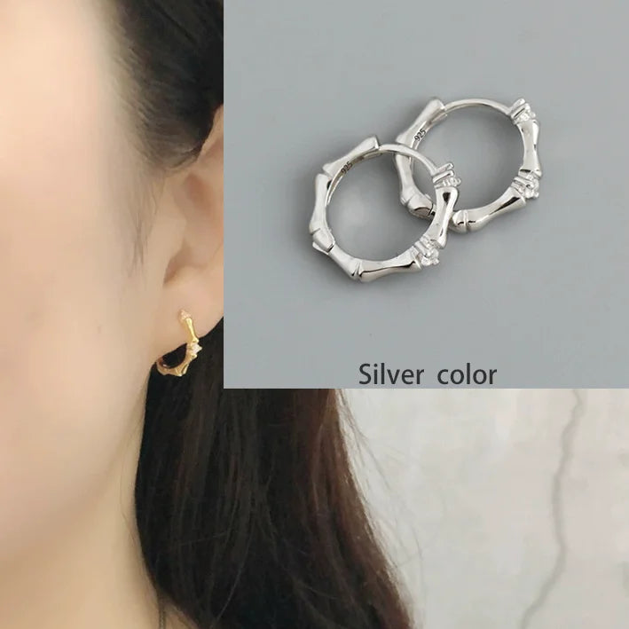 925 Sterling Silver CZ Star Moon Asymmetric Hoop Earrings