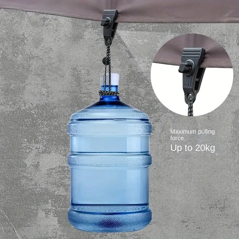 Molas para Tenda com Mosquetões, Conjunto de 10 Peças