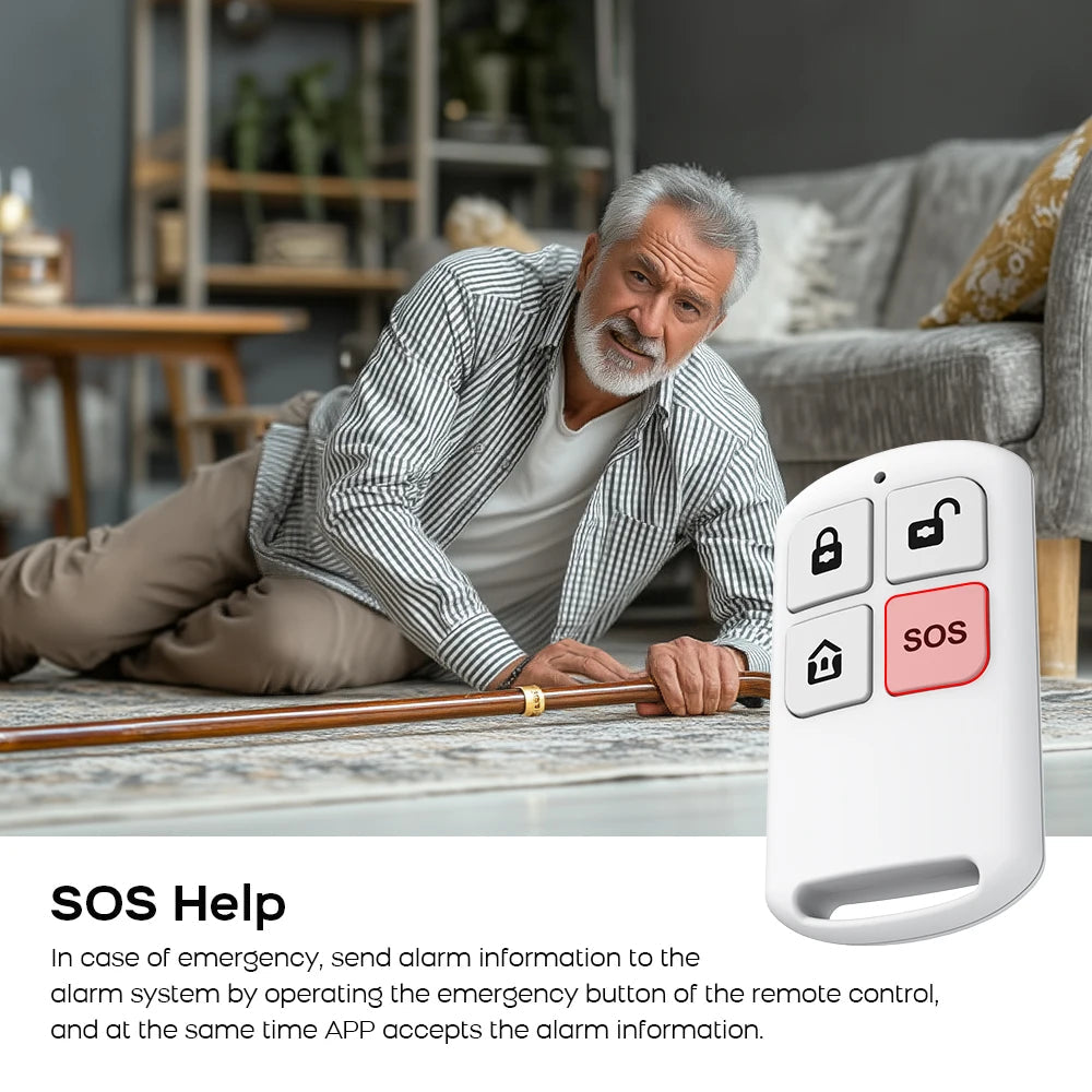 WIFI GSM Alarm System Tuya Smart Life APP Home Smart Security Protection Wireless Security Alarm House System with ALexa