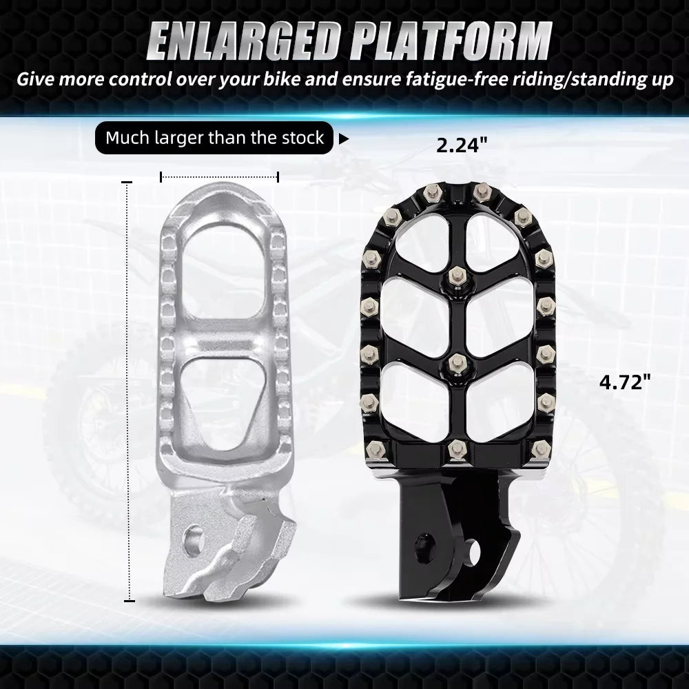 For Surron CNC Foot Peg Motorcycles Accessories Footpeg Footpedal For Talaria Sting Sur Ron Lightbee CRF 150F 230F Electric Bike