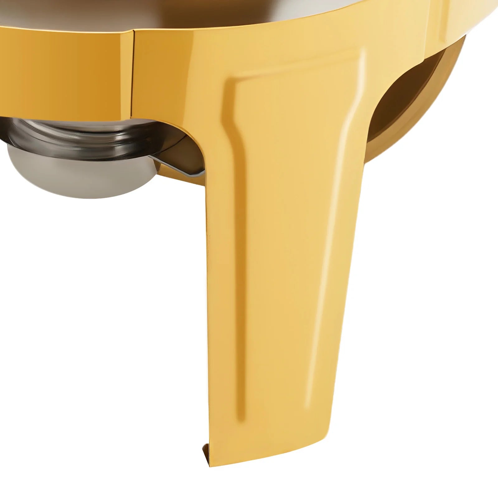 Gold Round Roll Top Chafing Dish 6L Stainless Steel Buffet Warmer with Visual Lid