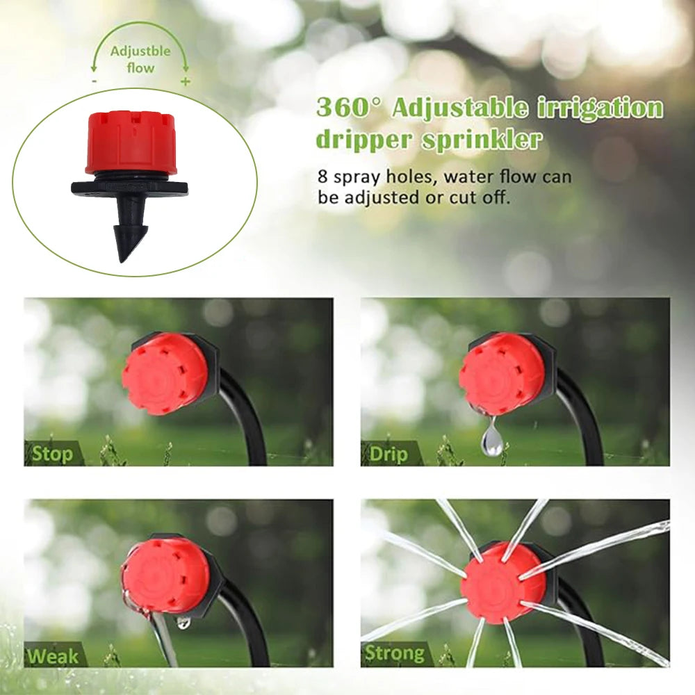 Kit de rega gota a gota para jardim, opções de 10/20/30m