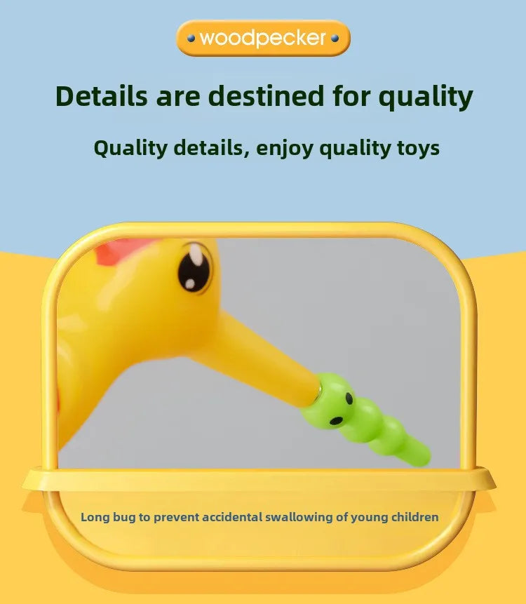 Woodpecker Toys Fishing Catching Insects Small Game Bird Catching Insects Magnetic Puzzle Early Education Training Exercise Toys