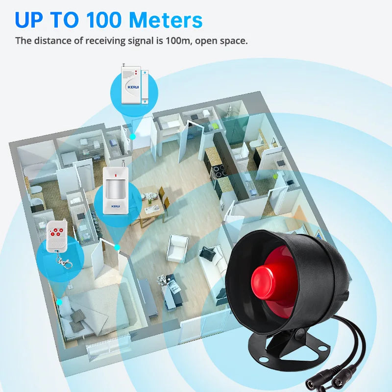 Tuya WiFi Siren Alarm System Kit with 110dB Home Alert
