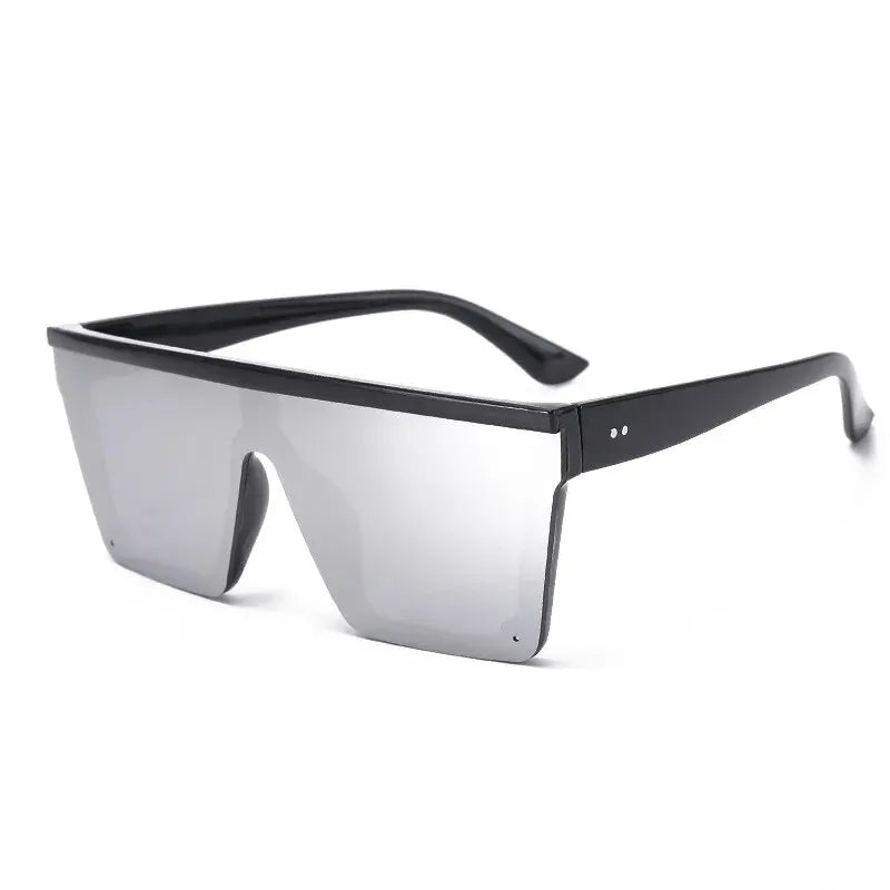 Occhiali da sole moda per donna con montatura grande monopezzo