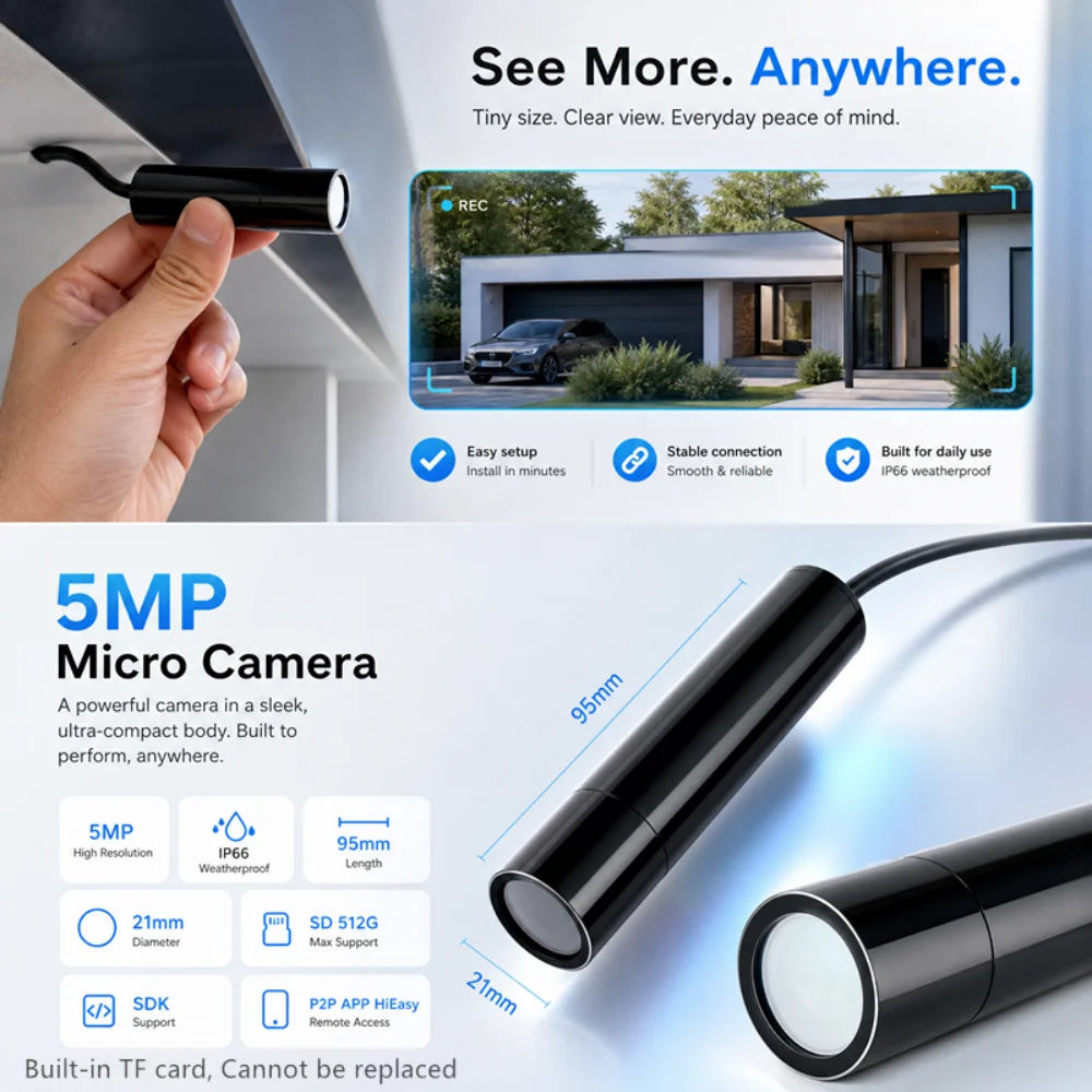 5MP POE IP Network Bullet Camera with Human Detection