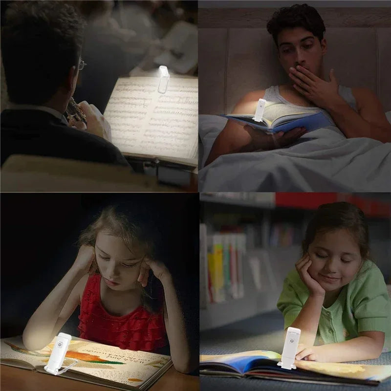 Clip-On Reading Light, Rechargeable LED, 3 Dimming Modes
