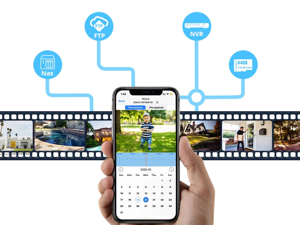Caméra IP WiFi PTZ 4MP avec Vision Nette en Couleur