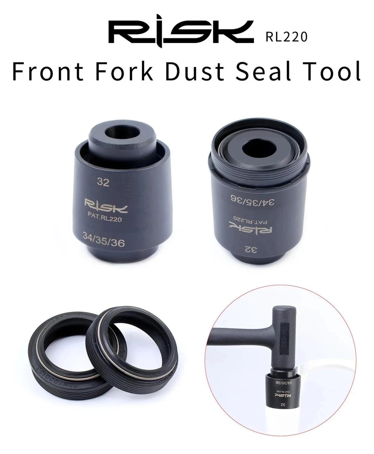 Four-in-One Bicycle Fork Seal Driver Tool