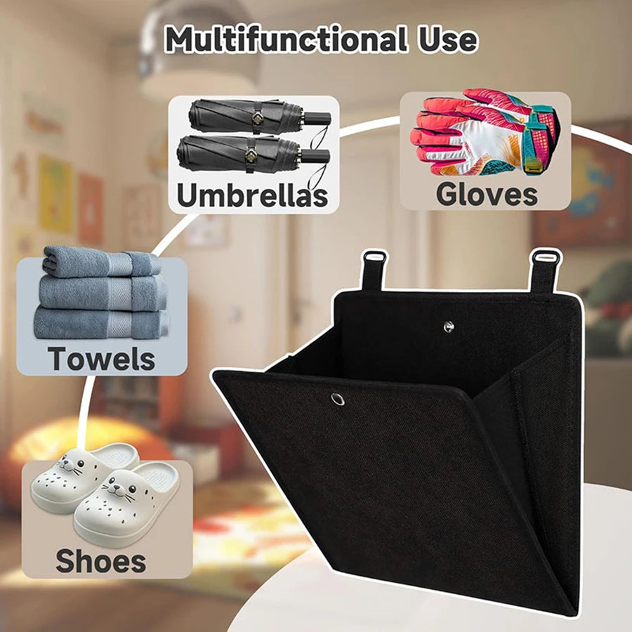 Wall-Mounted Shoe Rack for Caravans and RVs, No Drilling