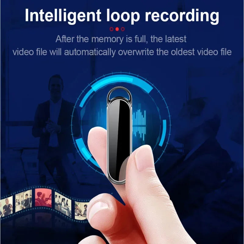 1080P Digtal Recorder Camera Oculta Wide View Angle Portable Small Nacklace Audio Video Voice DV Dictaphone 4-128GB Action Cam
