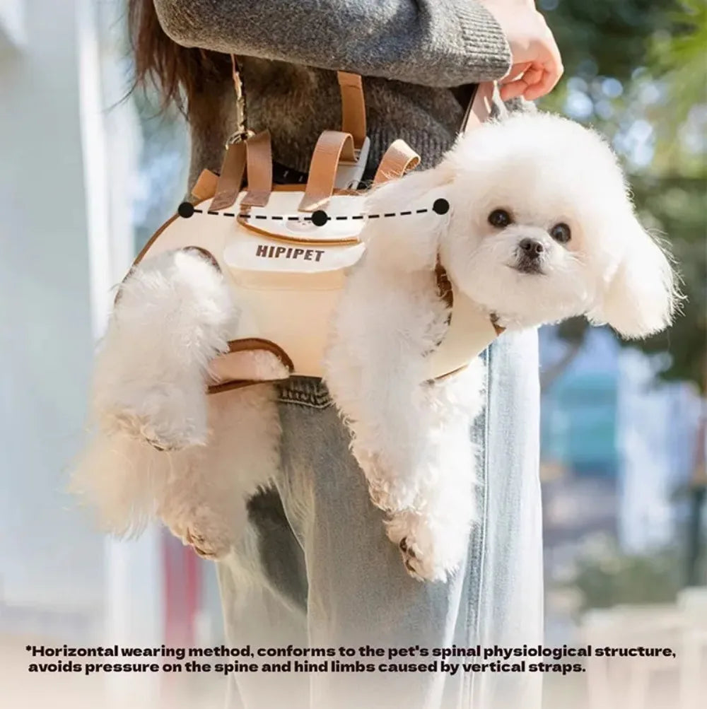 Pet Carrying Support Harness with Shoulder Strap