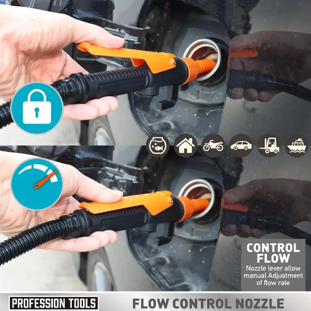 Battery-Powered Liquid Transfer Pump with Flow Nozzle