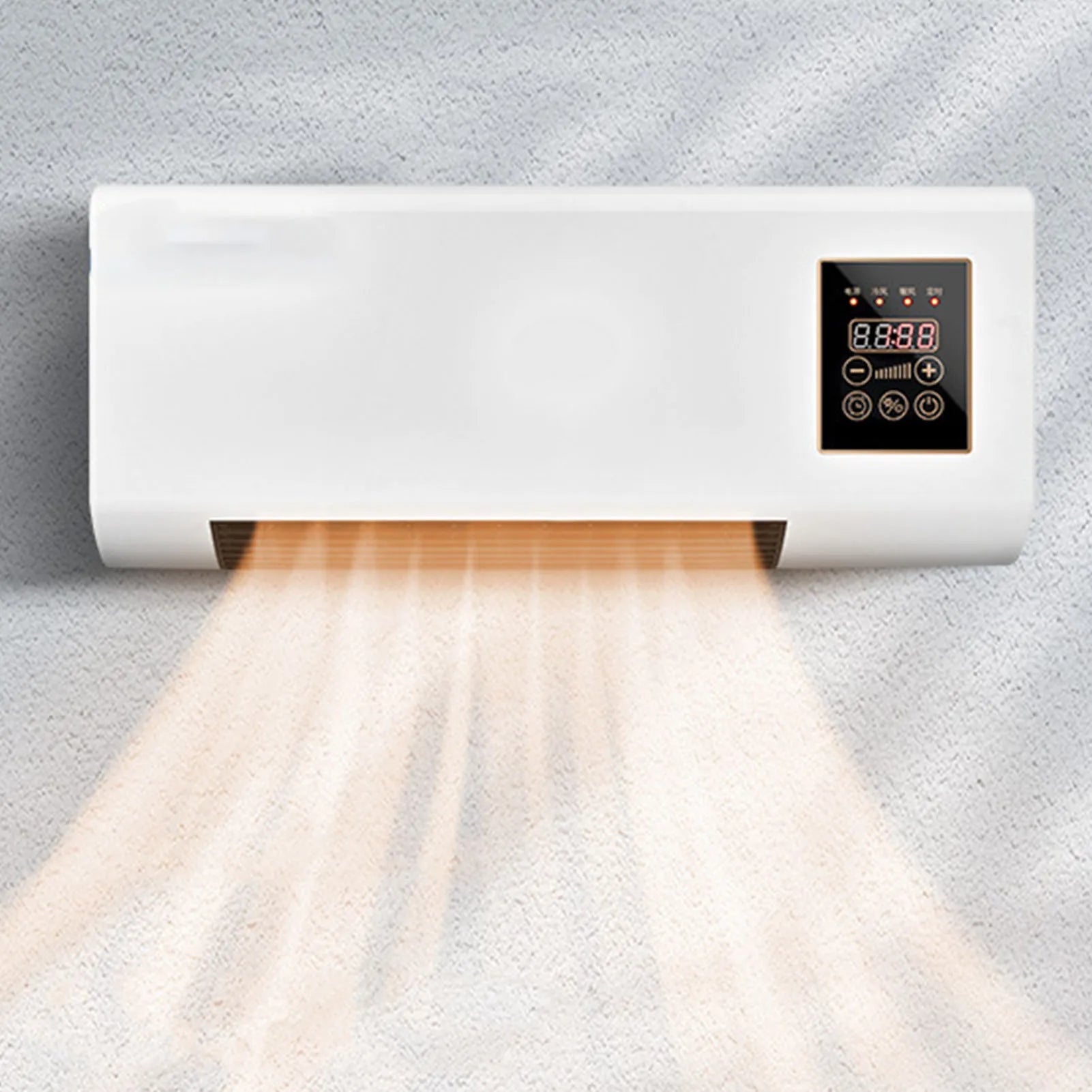 2-in-1 Wall Mounted Air Heater 1800W with Remote Control