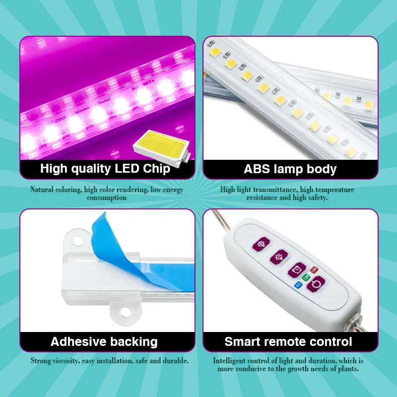 30 cm USB LED Plant Light Bars, 1–4 Bar Options