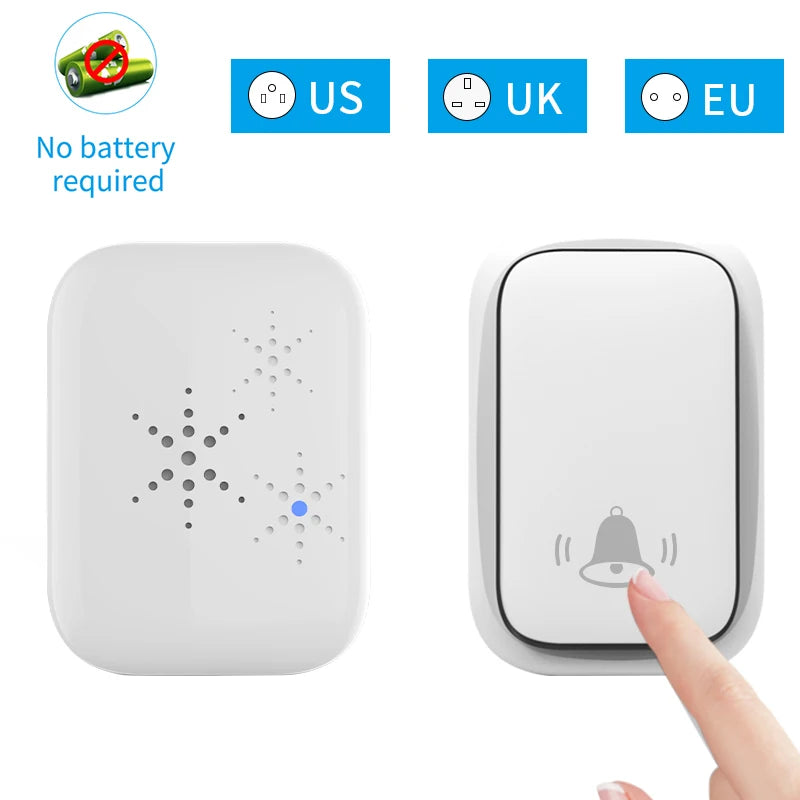 Self-Powered Wireless Doorbell with Chime Options