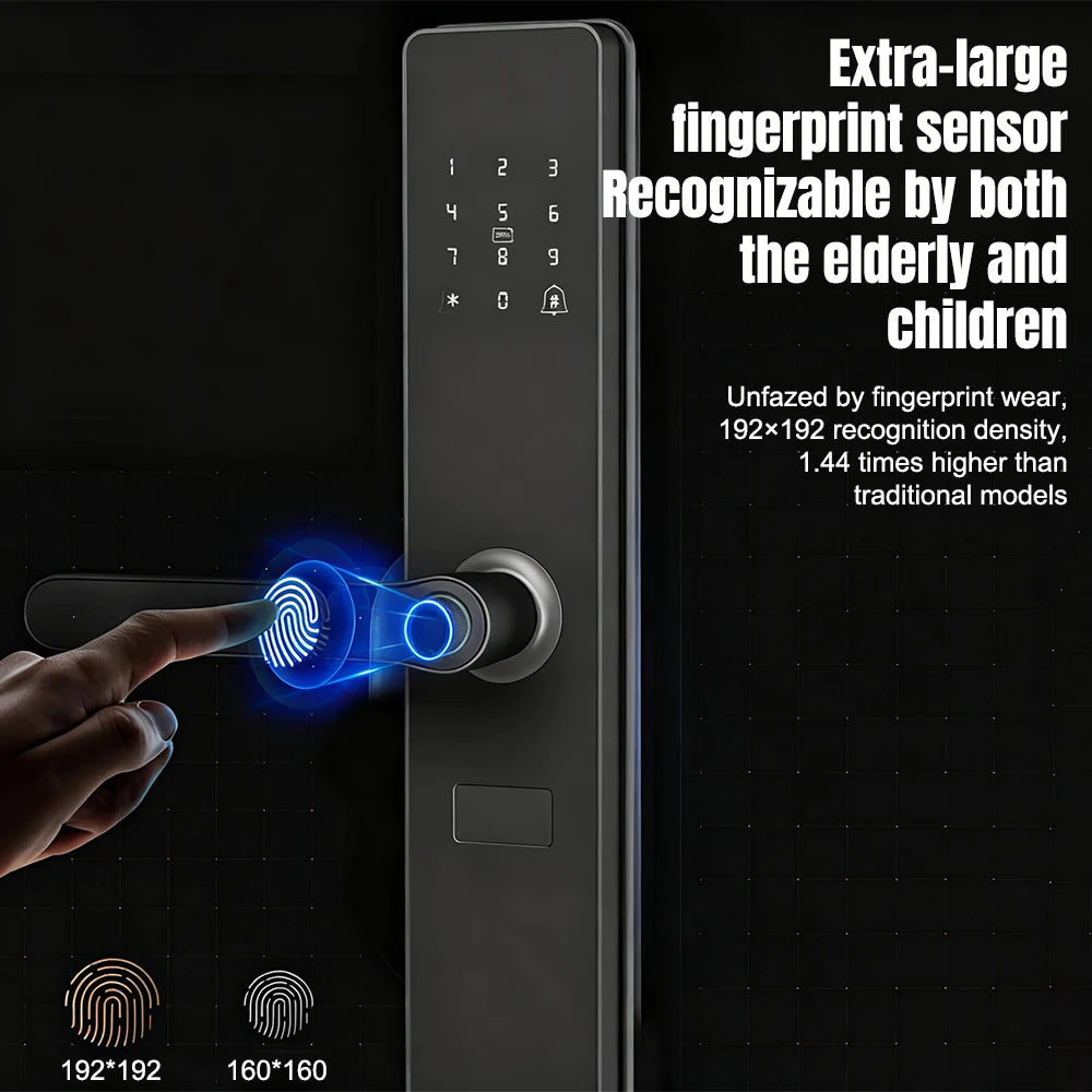 Smart Door Lock with Fingerprint, Password, Card and Remote Access