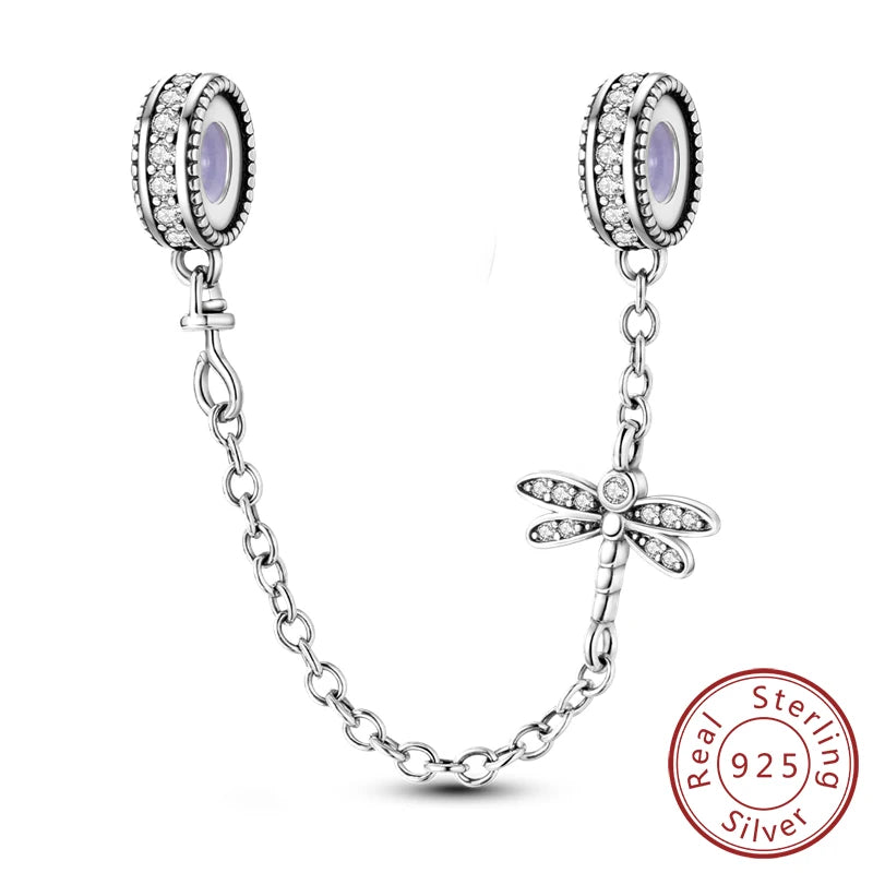 Original 925 Sterling Silver Charm Beads Glowing Luminous Firefly Butterfly Pendant for Bracelet Charm Jewelry