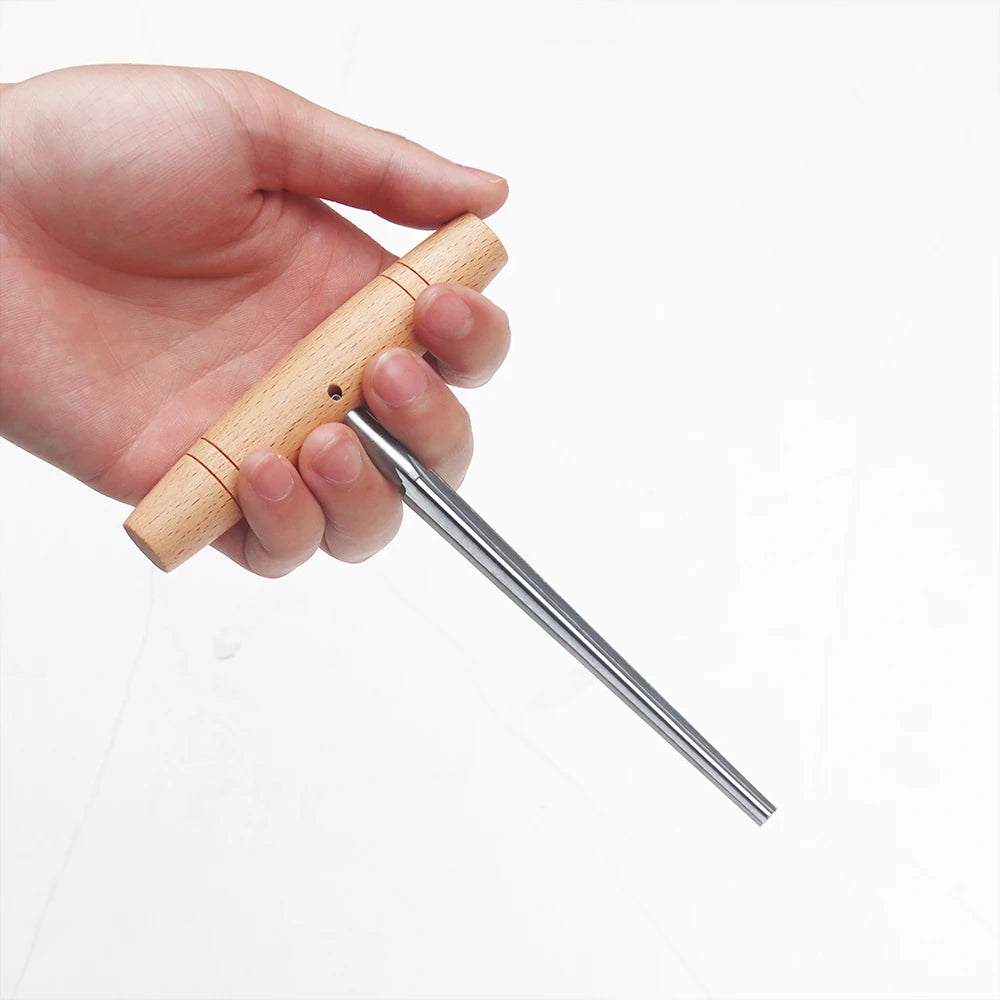 Violin Peg Hole Reamer with Wooden Handle