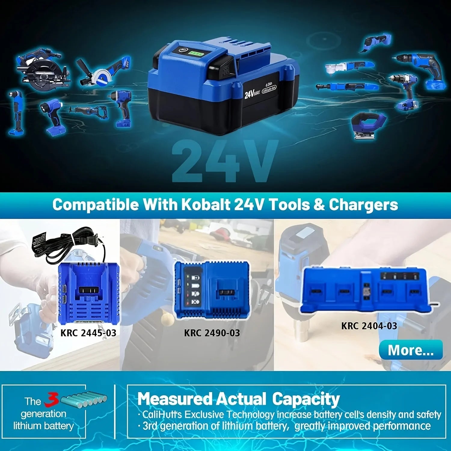 6.0Ah 24V Lithium-Ion Replacement Battery