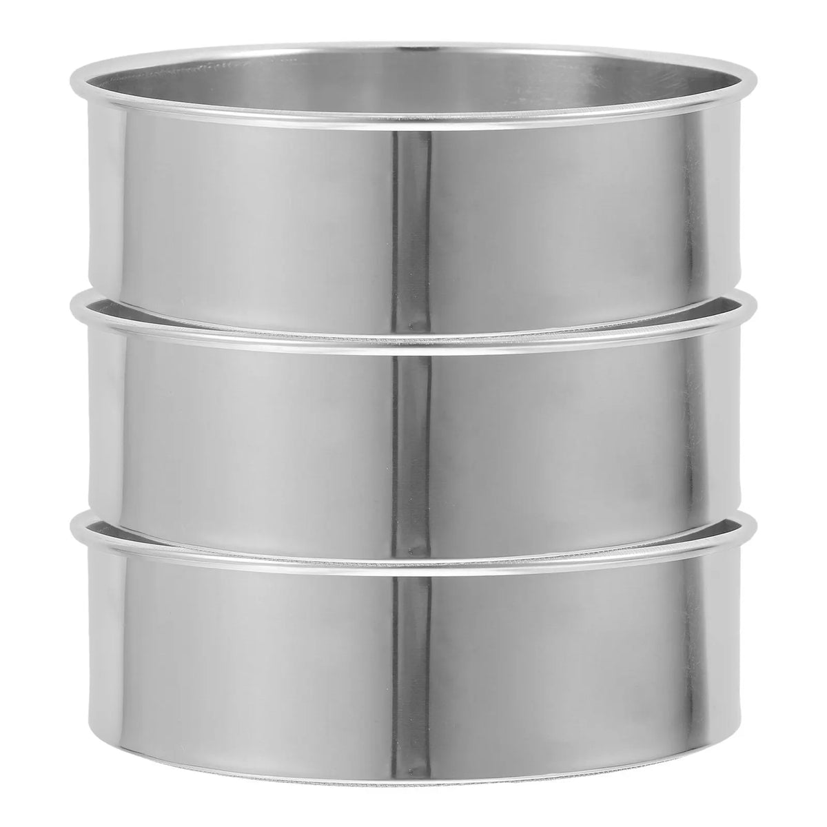 3 tamices de malla de barrocería de acero inoxidable