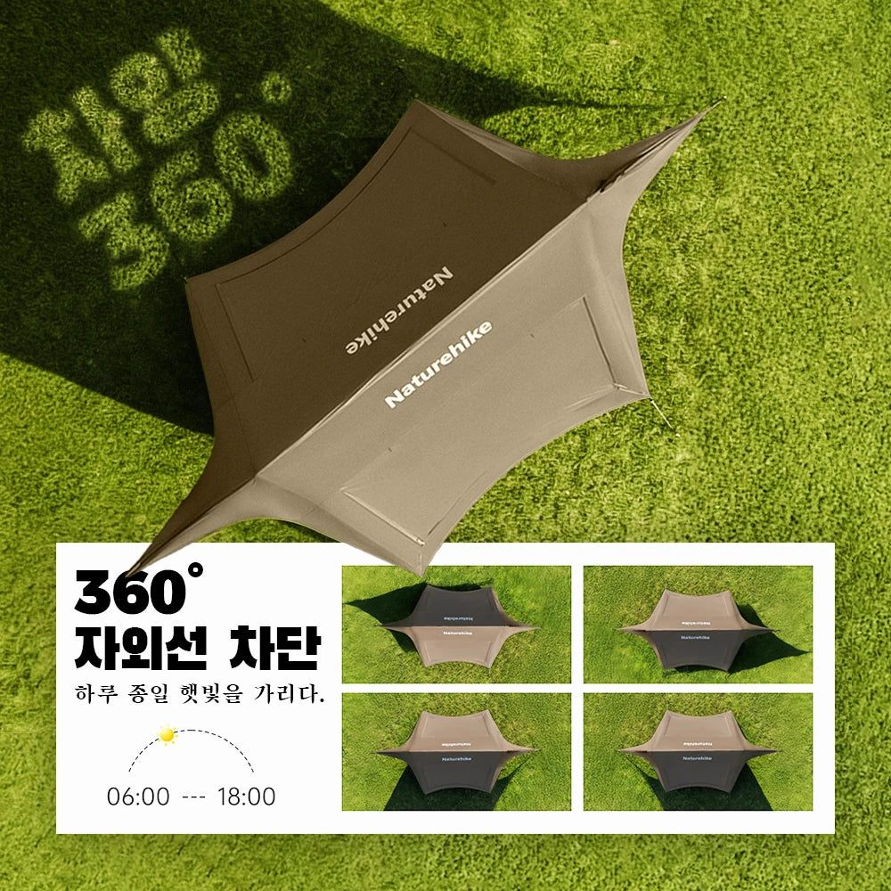Large Camping Sun Shelter Awning 12–18 Person Waterproof Canopy