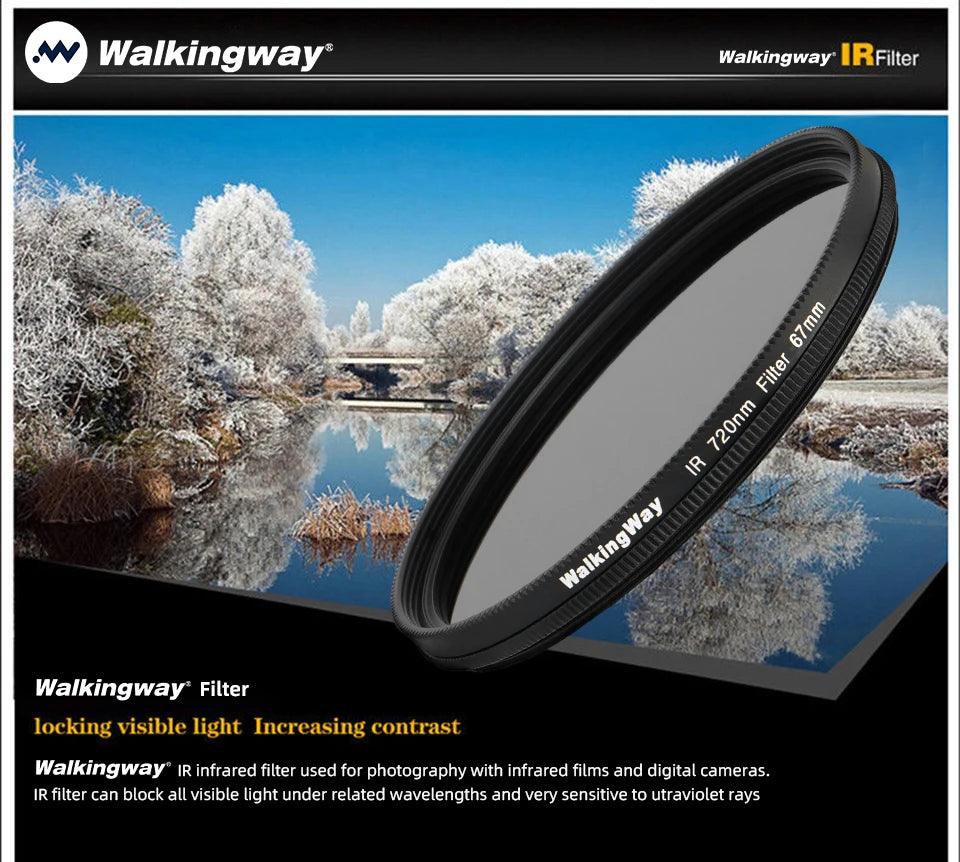 Infrared Lens Filter - Wavelength and Thread Options