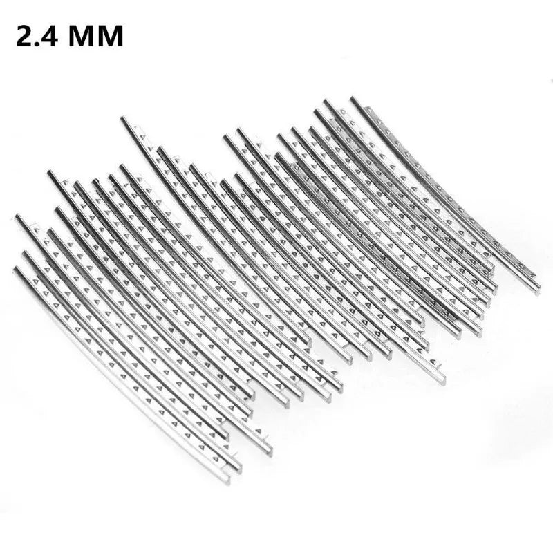 24-Piece Guitar Fret Wire Set — Four Crown Width Options