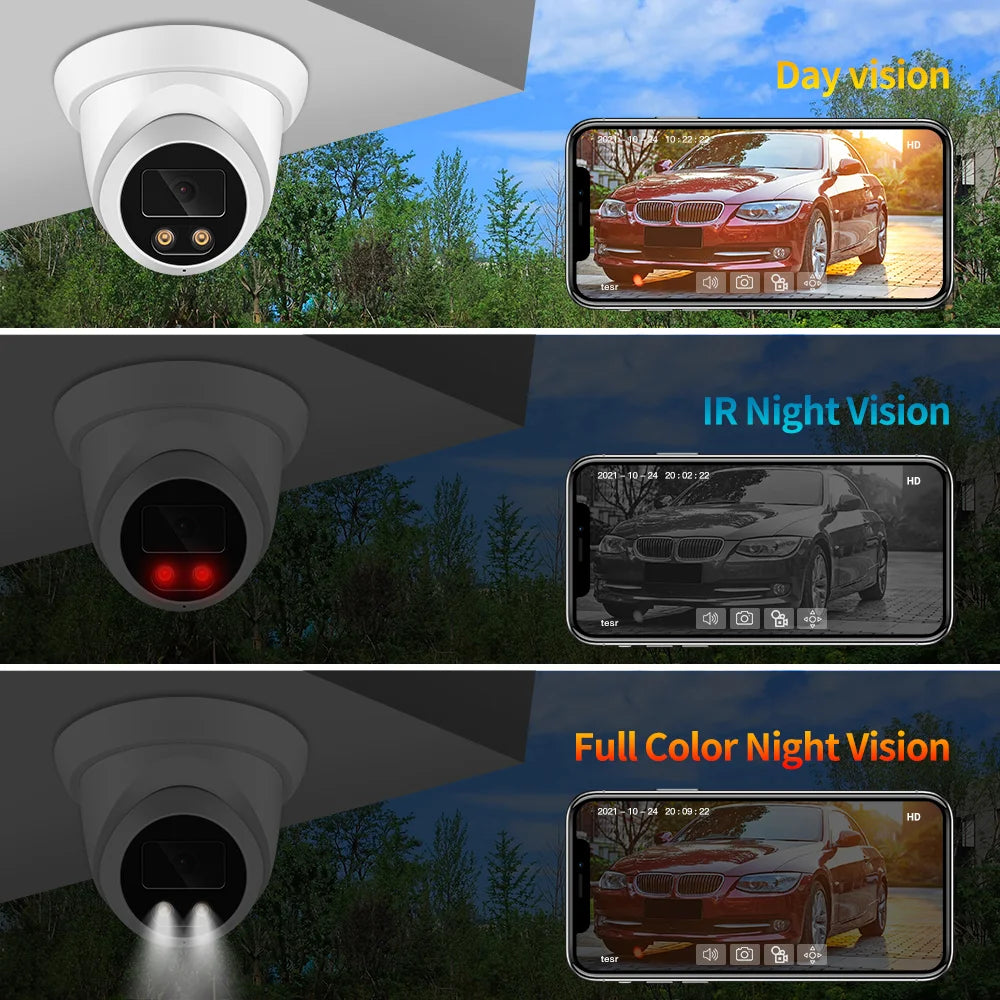 4K 8MP Outdoor IP Camera with POE and AI Motion Detection