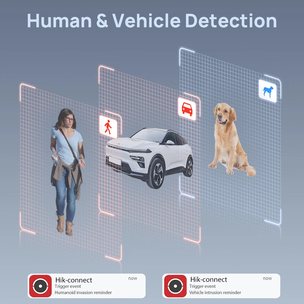 Vikylin Hikvision OEM Dome IP Camera 5/8MP Smart Hybrid Light MD2.0 Outdoor IK10 Video Surveillance Home CCTV Security Camera