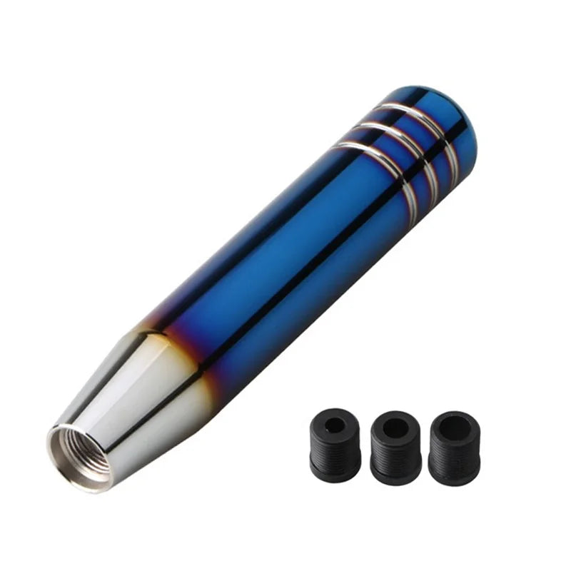 Universal Auto 13cm 18cm Length Manual Car Gear Shift Knob Aluminum Gear Shift Knob Racing Car Shift Gear Knob With 3 Adapters